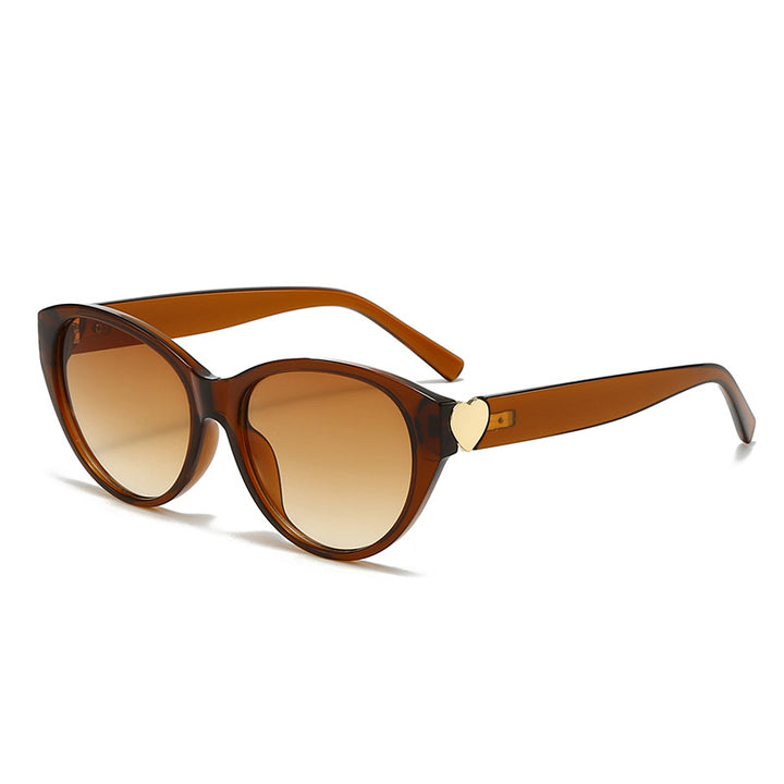 Women Cat-Eye Sunglasses with Heart Design Stornfield