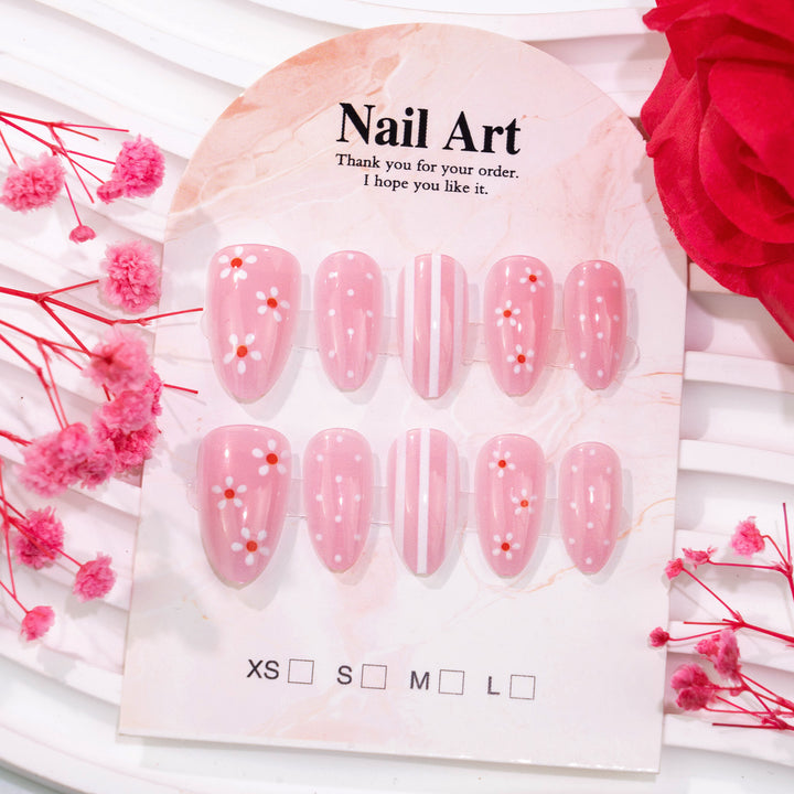 Elegant Floral Design Press-On Nail Art Set Stornfield