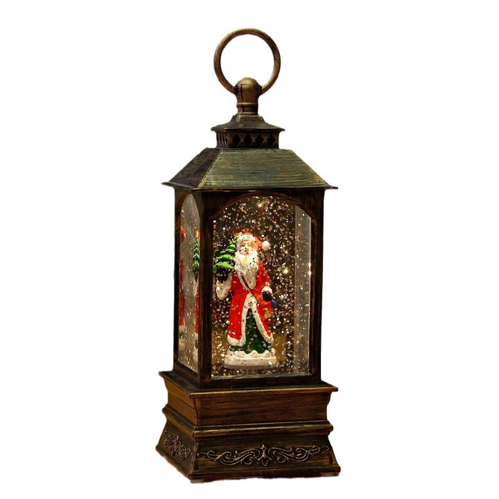 Nostalgic Christmas lantern with moving scene Stornfield