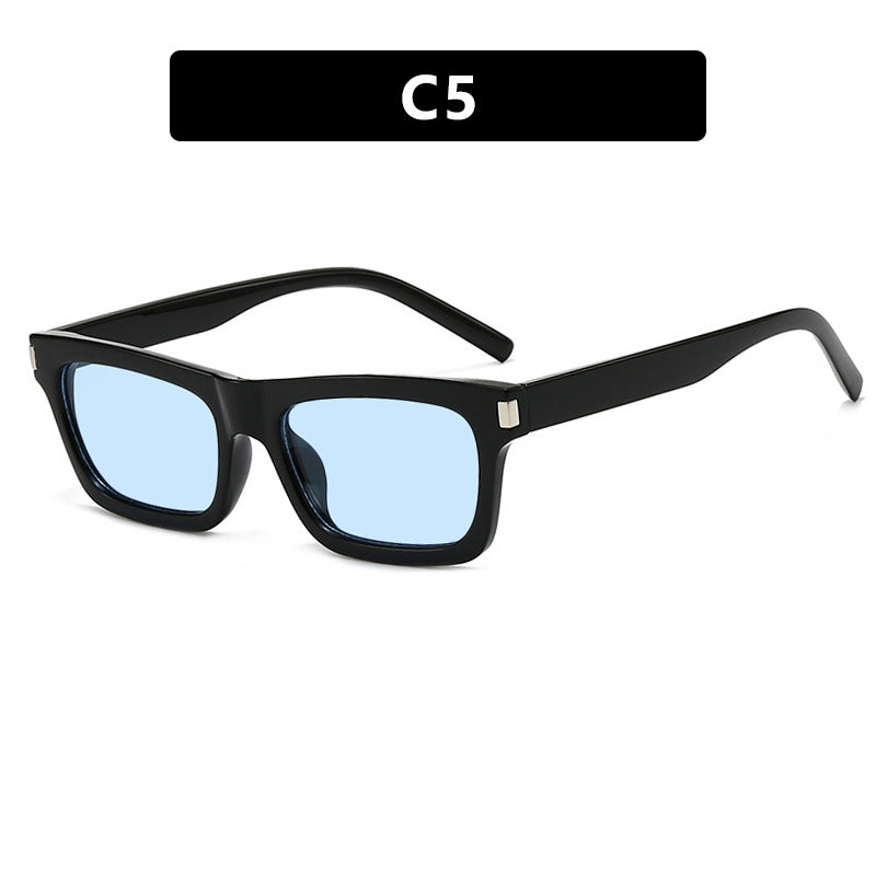 Women's square sunglasses with transparent lenses and stylish design Stornfield