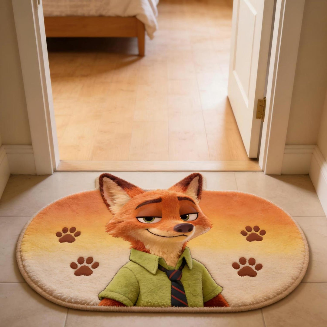 Cartoon-Themed Decorative Bath Mat