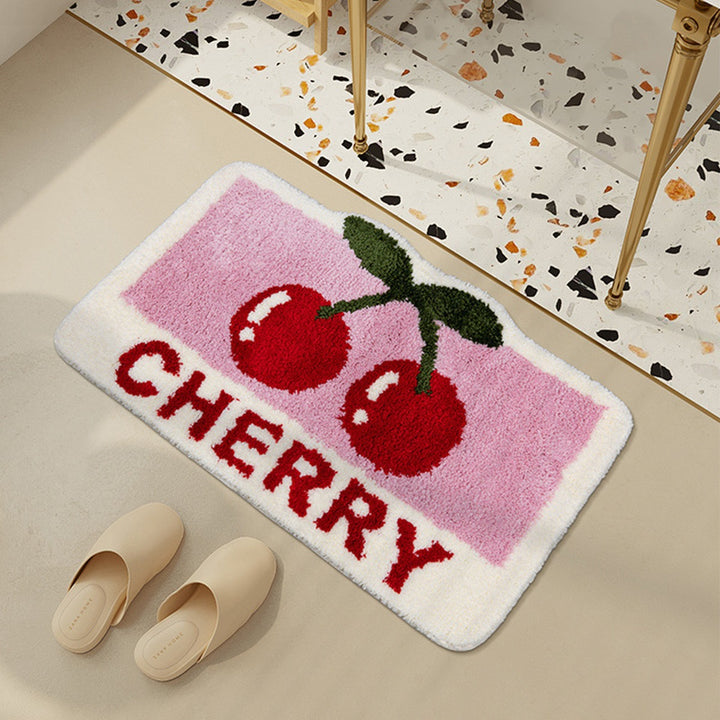 Lemon-Shaped Plush Bath Mat