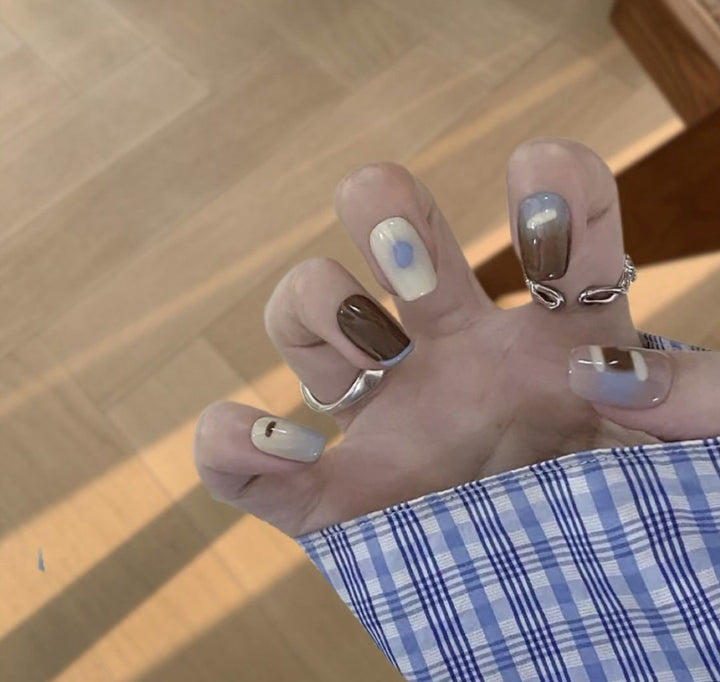 Decorative Glitter French Tip Nail Enhancements Stornfield