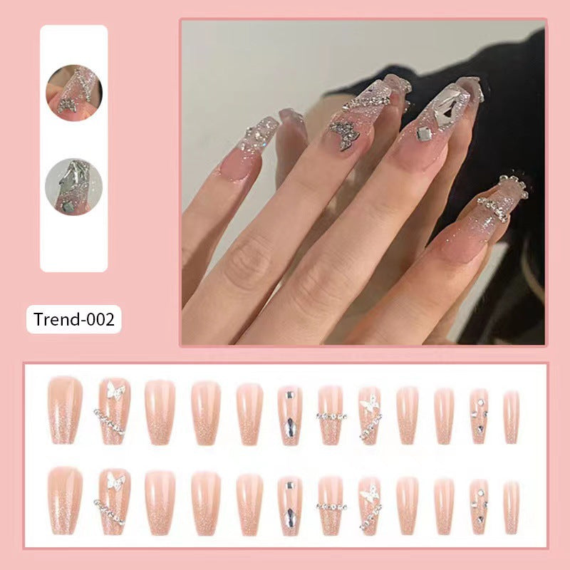 Sparkling Rhinestone Press-On Nail Set Stornfield