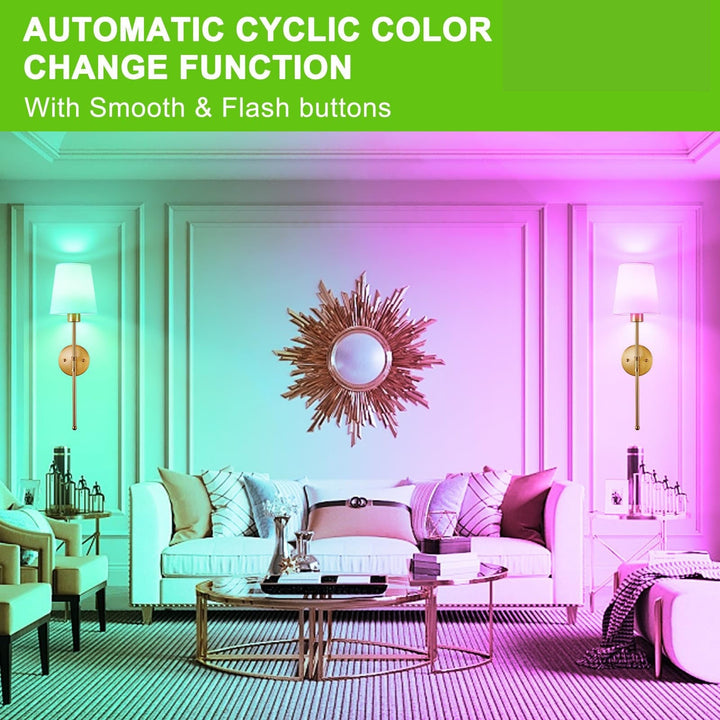 Modern Bluetooth Remote-Controlled Wall Sconce