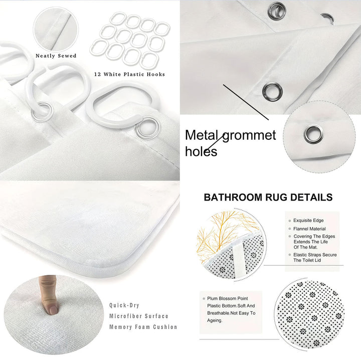 Digital Botanical Bathroom Décor Set Stornfield