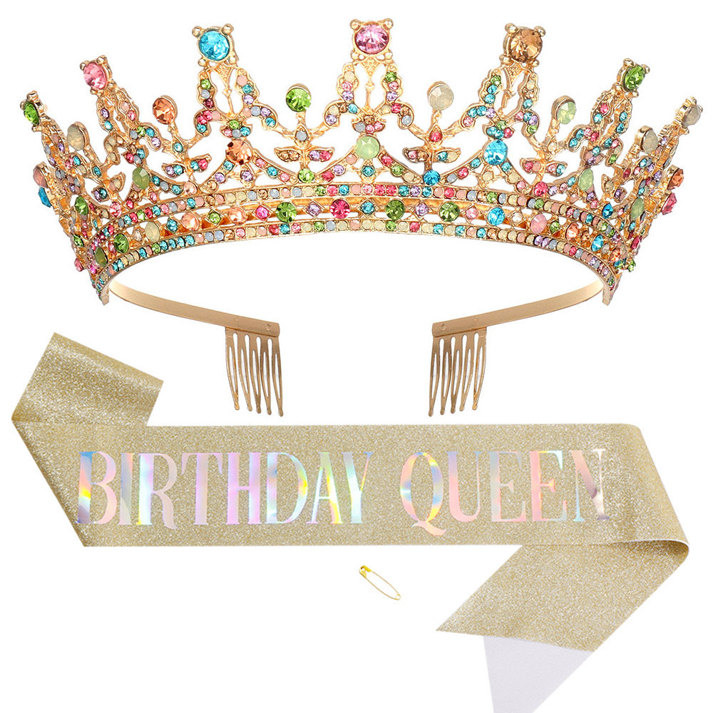 Women's Sparkling Crown and Sash Set Stornfield