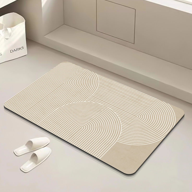 Modern Geometric Bath Mat Stornfield