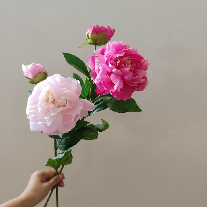 Premium Artificial Peony Stem