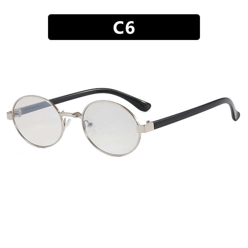 Women's round glasses with elegant metal frame and adjustable nose pads Stornfield
