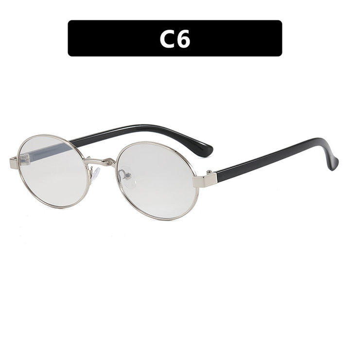 Women's round glasses with elegant metal frame and adjustable nose pads Stornfield