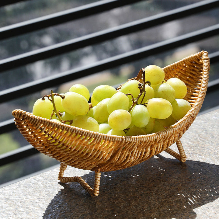 Unisex Unusual Rattan Fruit Bowl Stornfield