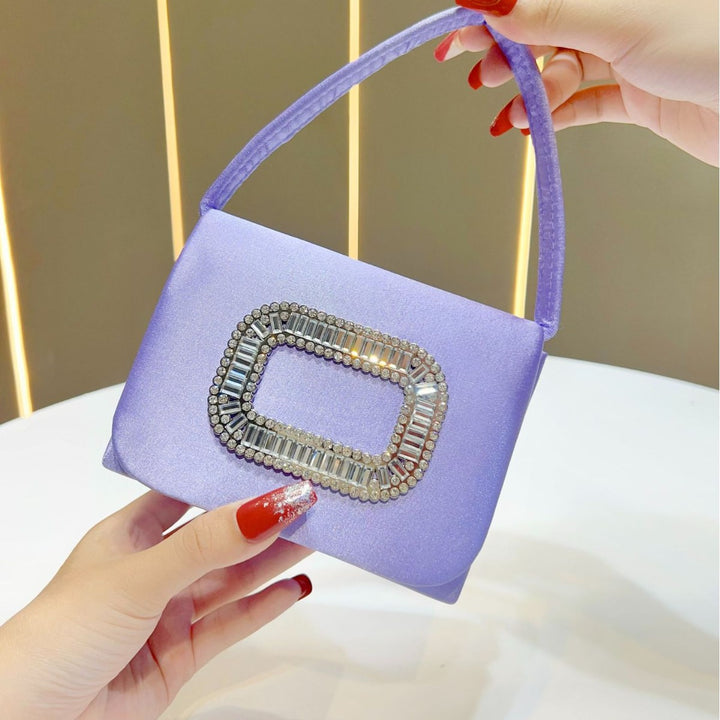Vintage-Inspired Satin Evening Purse