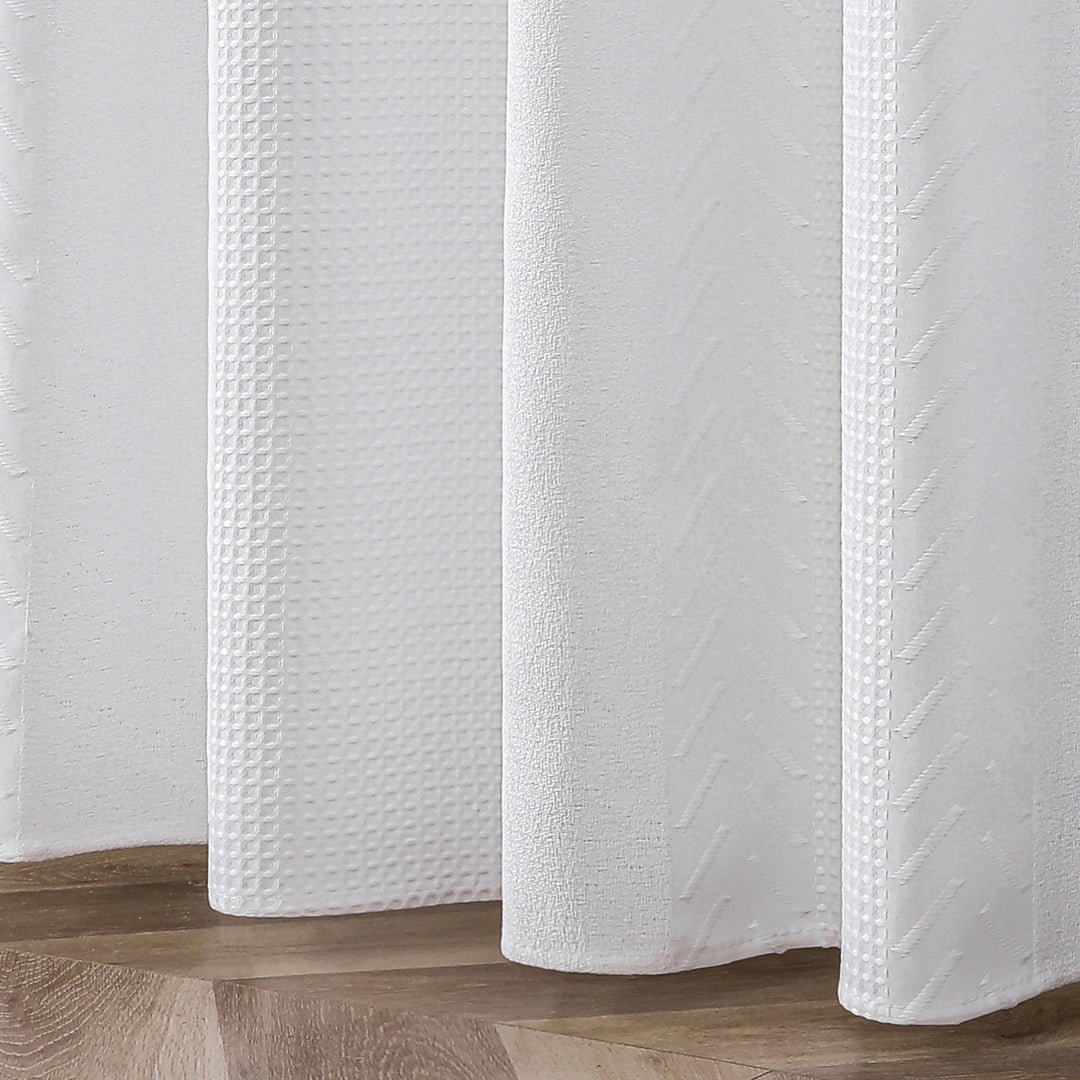 Textured Embossed Shower Curtain Stornfield