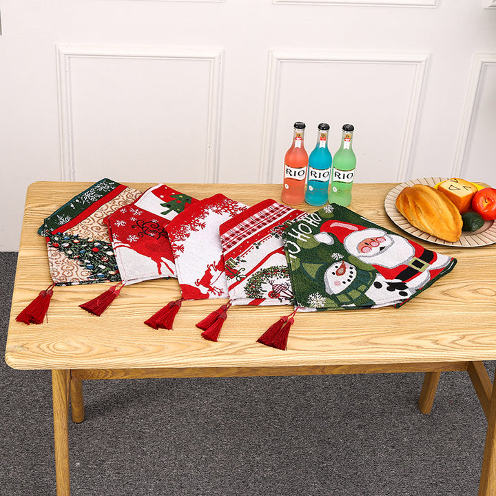 Festive table runner with reindeer motif Stornfield