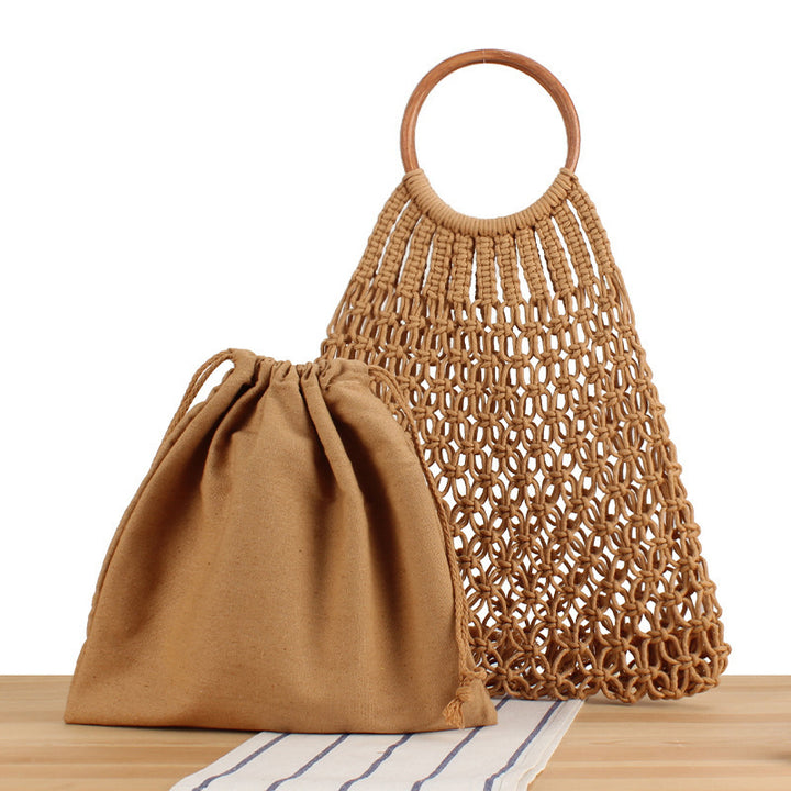 Tote bag with braided net design and practical inner bag Stornfield