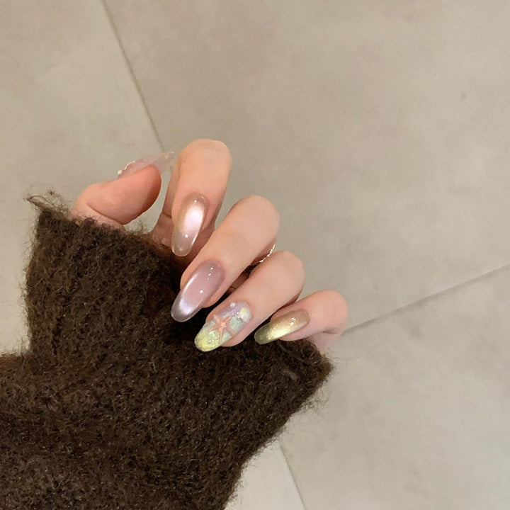 Artificial Nail Set with Shimmering Accents Stornfield