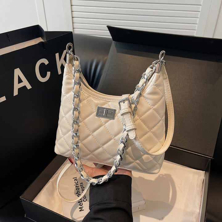 Quilted Faux Leather Chain Handbag Stornfield