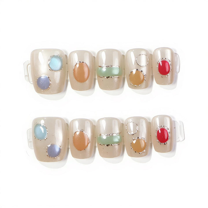 Decorative Press-On Nail Art Set Stornfield