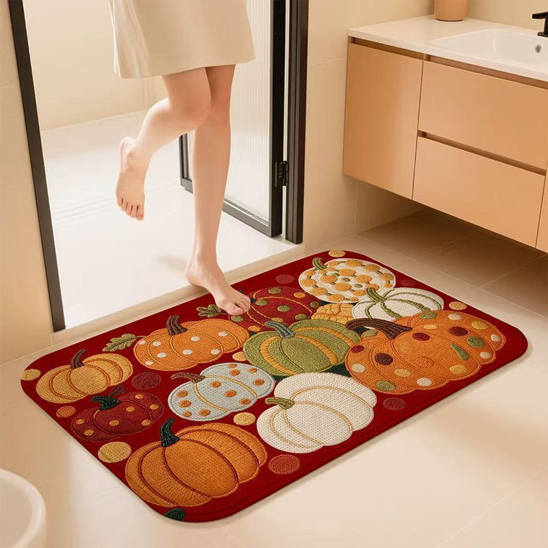 Decorative Pumpkin Bath Rug