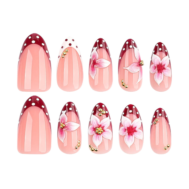 Artificial nails with flower design Stornfield