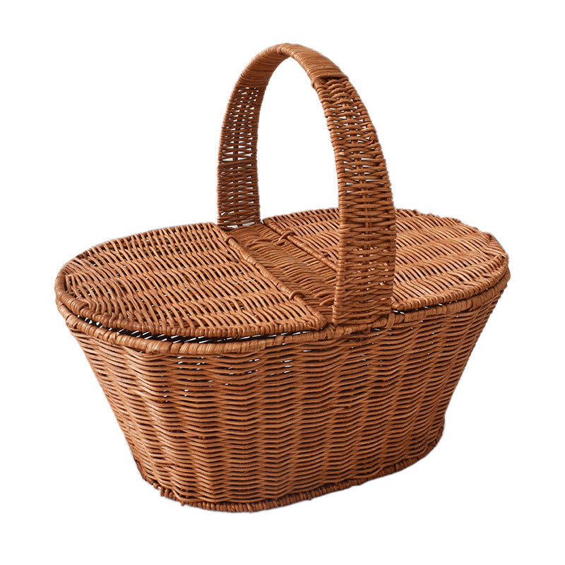 Handcrafted Woven Picnic Storage Basket Stornfield