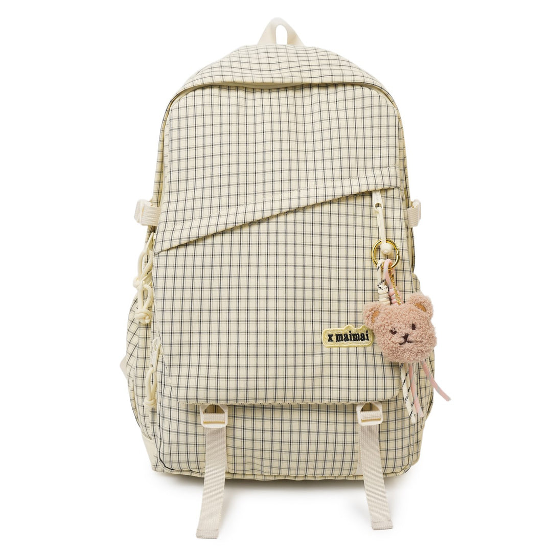Stylish Grid Pattern Backpack Stornfield