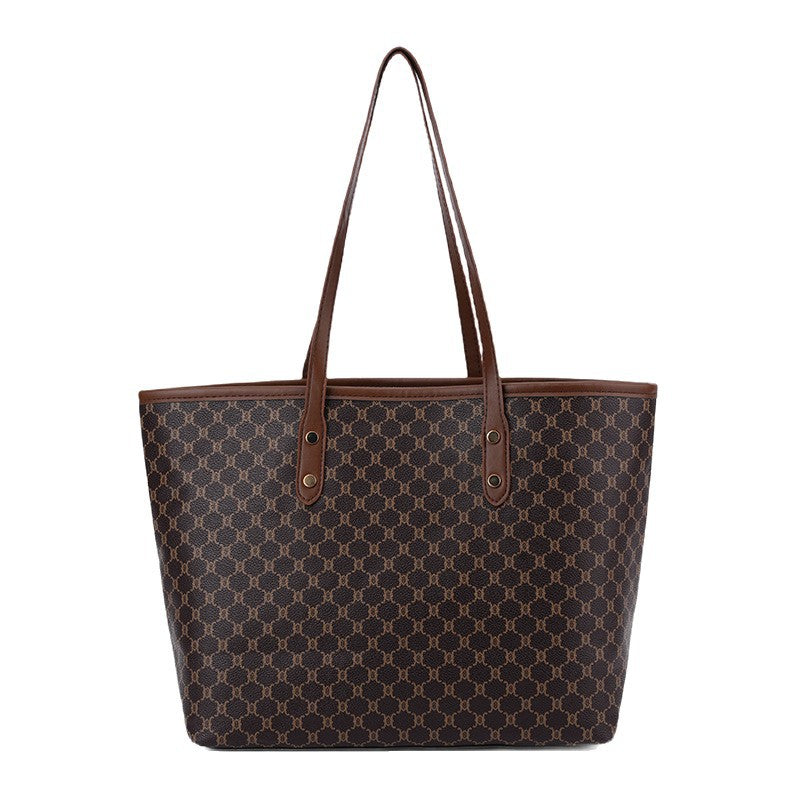 Elegant Geometric Print Tote Bag
