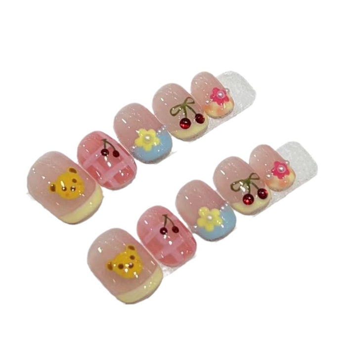 Whimsical Character Design Press-On Nail Set Stornfield