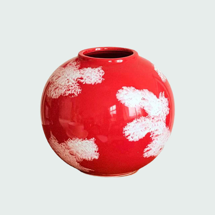 Artistic Sphere-Shaped Ceramic Vase
