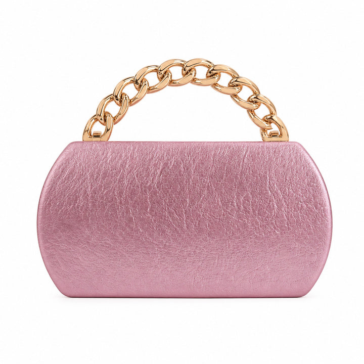 Structured Chain Handle Handbag