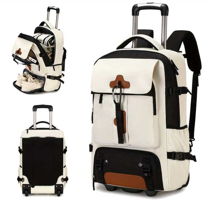 Multi-Compartment Rolling Backpack