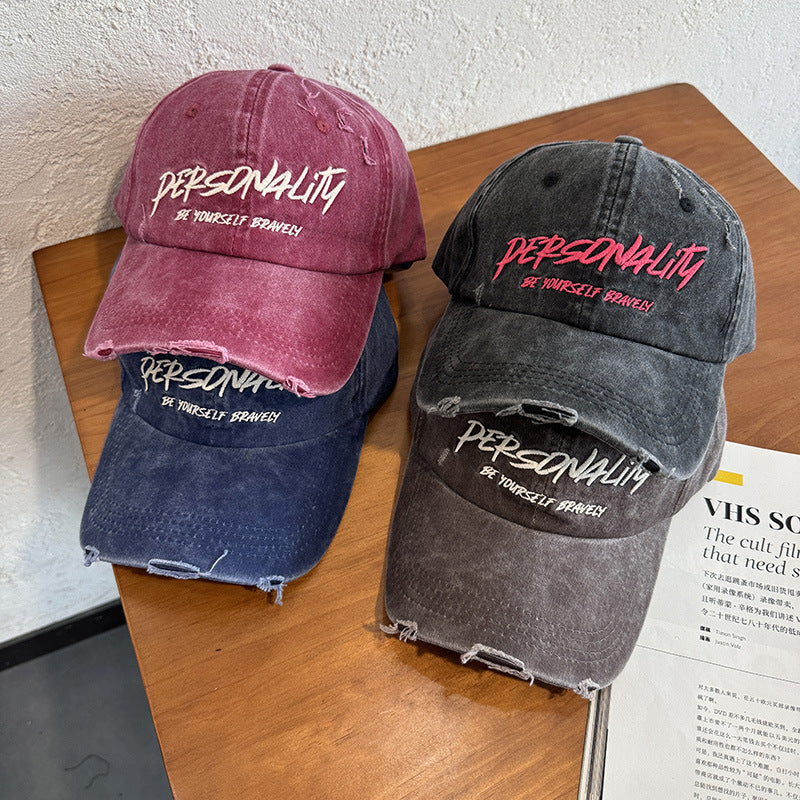 Women's Distressed Denim Adjustable Cap Stornfield