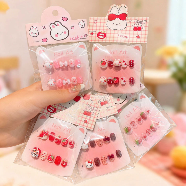 Artificial nails with sweet character design Stornfield