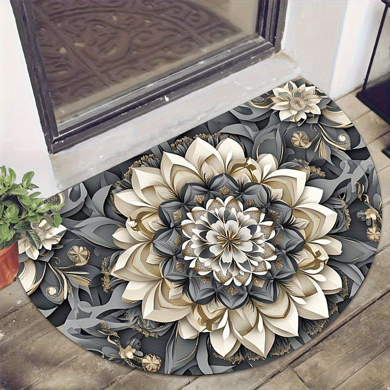 Sunflower-Themed Decorative Door Mat Stornfield