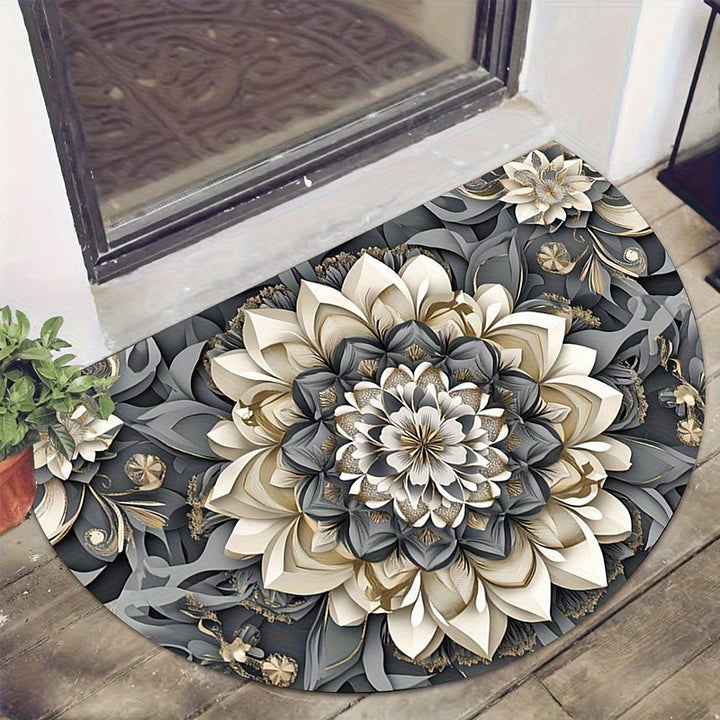 Sunflower-Themed Decorative Door Mat Stornfield