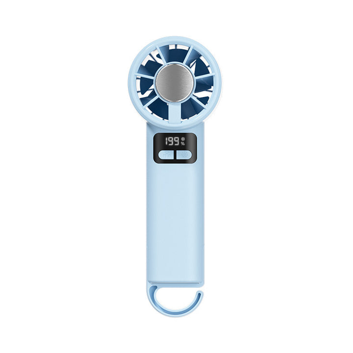 Ladies portable hand fan with temperature-controlled digital display Stornfield