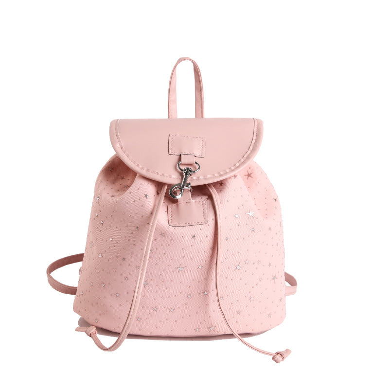 WoStar-Patterned Drawstring Backpack Stornfield