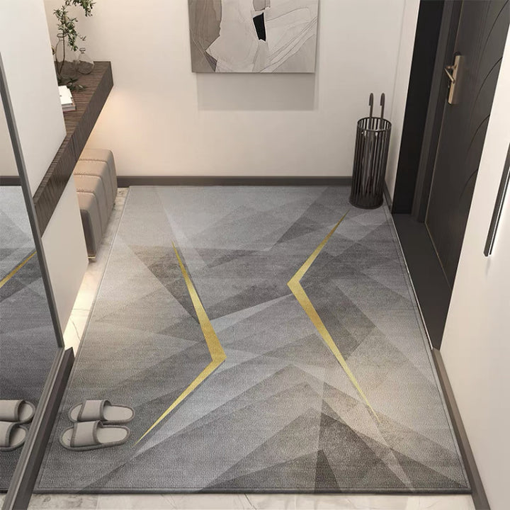 Geometric Patterned Non-Slip Entrance Mat