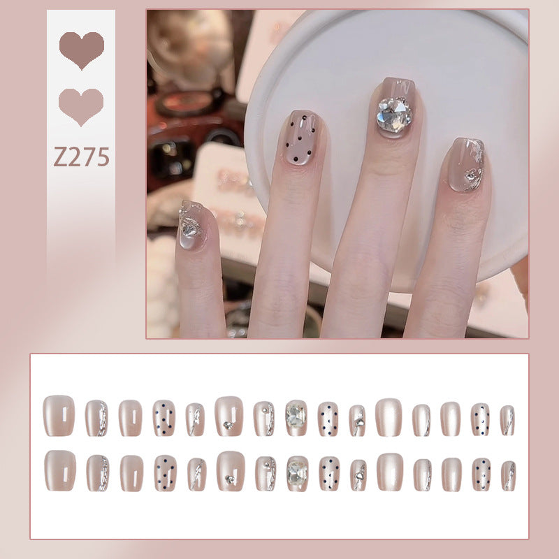 Artificial nail set with elegant 3D decorations Stornfield