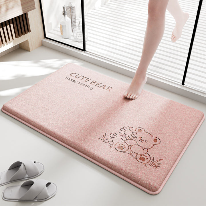 Adorable Cartoon Design Bath Mat Stornfield