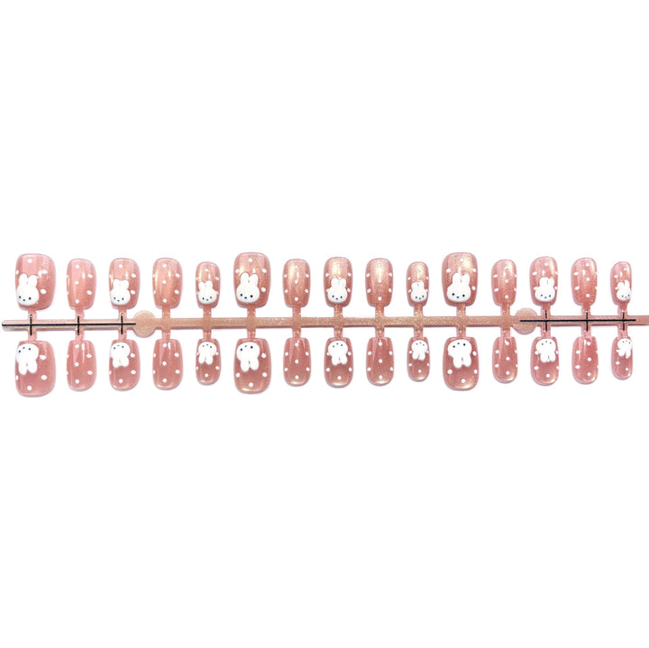 Whimsical Bunny-Themed Press-On Nail Set