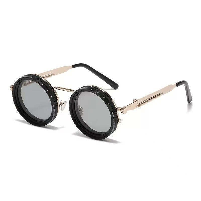 Ladies vintage inspired round sunglasses with unique frame Stornfield