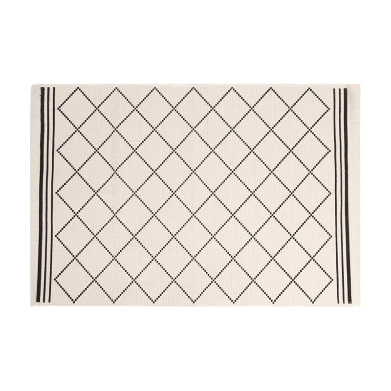 Living and entrance area mat with diamond pattern Stornfield