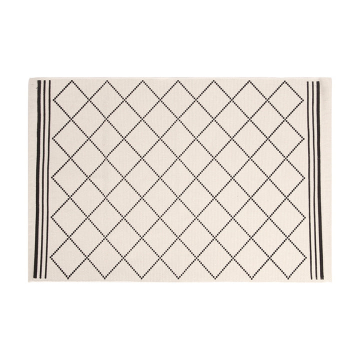 Living and entrance area mat with diamond pattern Stornfield