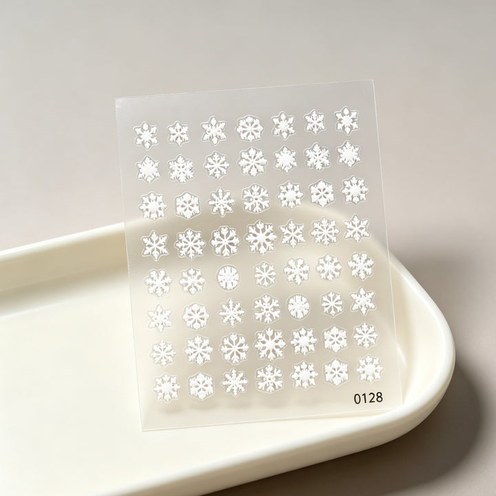 Snowflake Decorative Nail Art Sticker Set