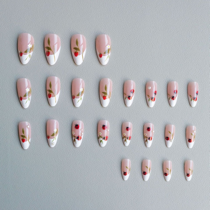 Artistic Ladybug Nail Art