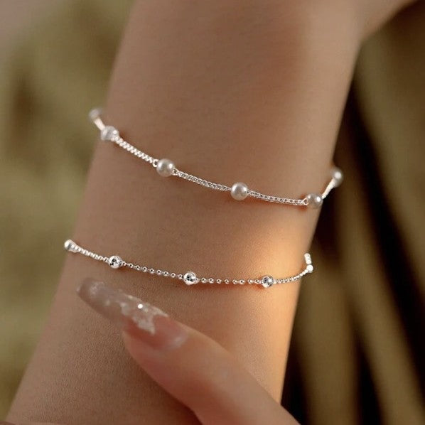Adjustable Pearl Charm Bracelet Stornfield