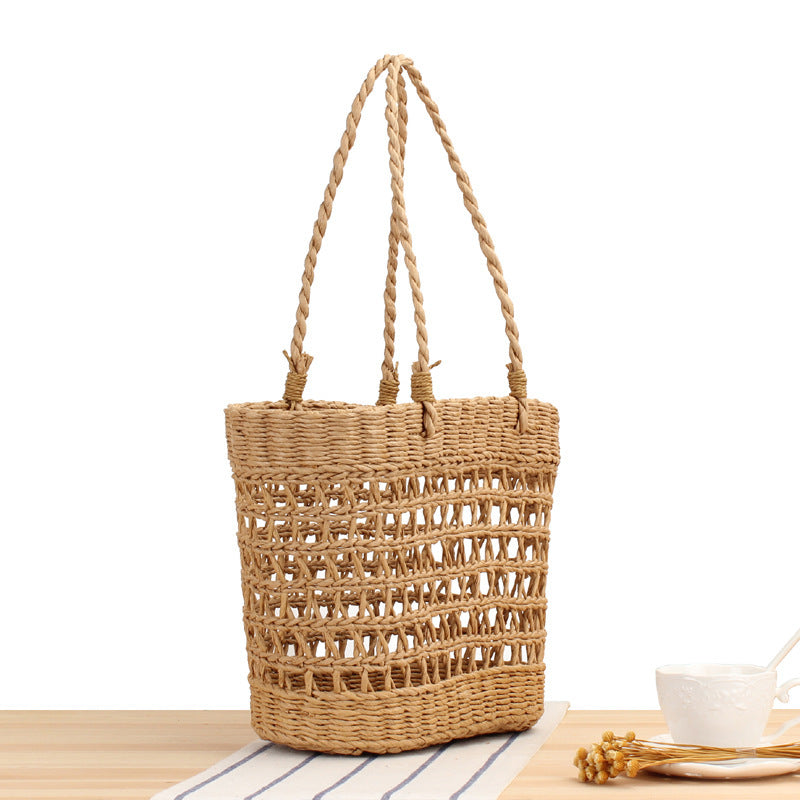 Woven Beach Bag Made of Natural Material Stornfield