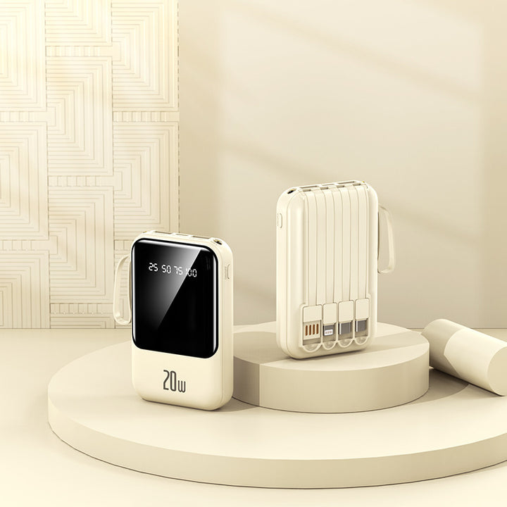 Portable power bank with state-of-the-art charging display and fast USB-C connection Stornfield